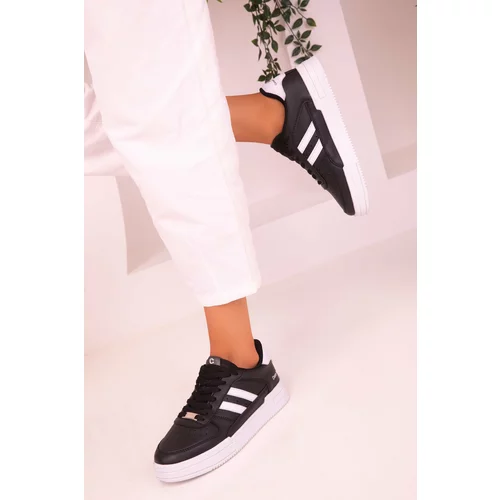 Soho Black and White Unisex Sneaker 17105