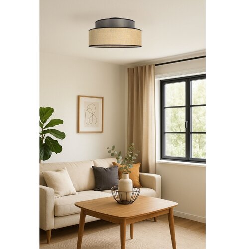  plafonska lampa boho 1xE27/60W/230V prečnik 40 cm braon/bež Slike