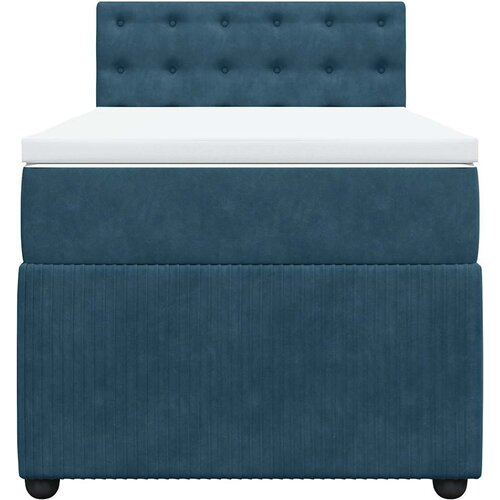 Box spring krevet s madracem plavi 90x190 cm bar&amp;scaron;unasti Slike