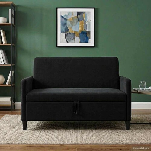 SOFA s pohranom Crna 122 x 78 x 87 cm Poliester Cene