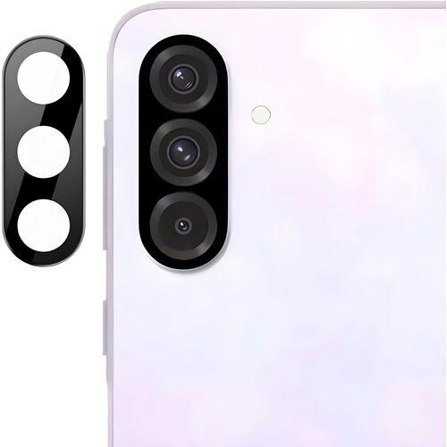 Techsuit za&amp;scaron;titno staklo za kameru za Samsung Galaxy A56 5G - Crna Slike