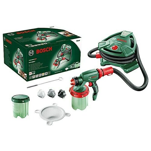 Bosch Sustav za prskanje boje PFS 5000 E (Prikladno za: Sve vrste boja, Snaga potrošnje: 1.200 W, 1.000 ml) + BAUHAUS jamstvo 5 godina na uređaje na električni ili motorni pogon Cijene