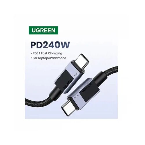 Ugreen L513 USB-C na USB-C kabl za brzo punjenje 240W 1m Slike