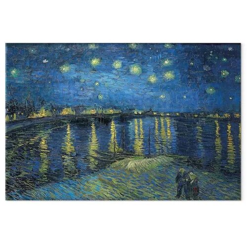  Slika - Vincent van Gogh &amp;ndash; Starry Night Over the Rh&amp;ocirc;ne 120x80 Akustična Slike
