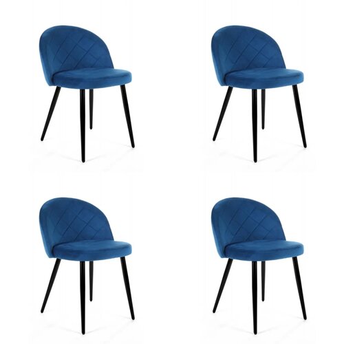 AKORD 4x STOL SJ.077 TEMNO MODRA, (21703290) Cene