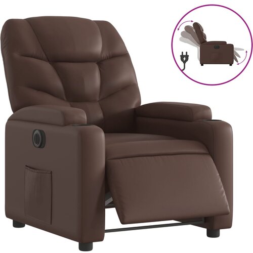 Maison Chic Električni naslanjač - Relax naslanjač rjavo umetno usnje, (22061114) Cene