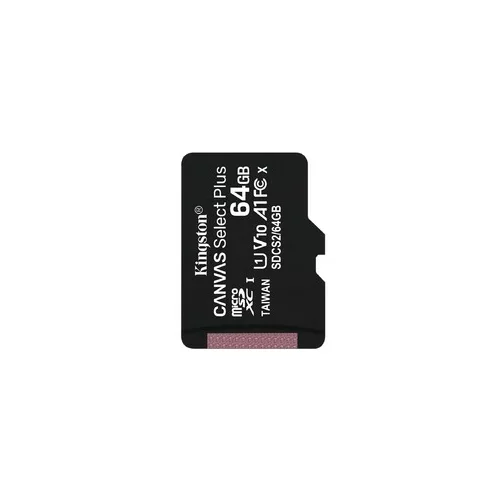 Kingston CANVAS SELECT Plus microSD XC 64GB C10 UHS-I (SDCS2/64GBSP)