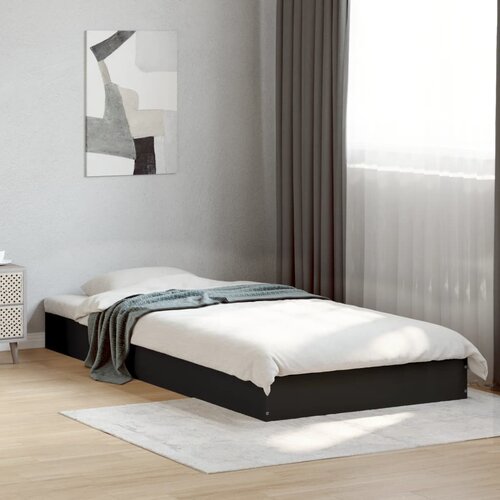 Furnova Posteljni okvir črn 90x200 cm inženirski les, (21935936) Slike
