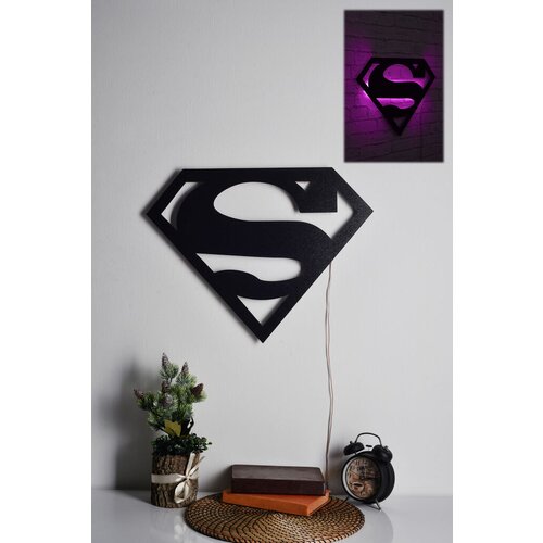 Wallity zidna led dekoracija superman, 50 cm, 21 w, roze Cene