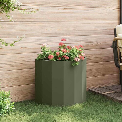  Sadilica Maslinasto zelena 60 x 30 x 50 cm Čelik Slike
