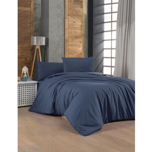 Dark blue blue ranforce single xxl quilt cover set (de) Cene