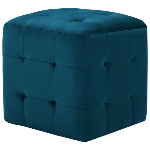 Maison Chic Dvo delni komplet Nočne omarice - Nočne mize modre 30x30x30 cm žametno blago, (21688952) Cene