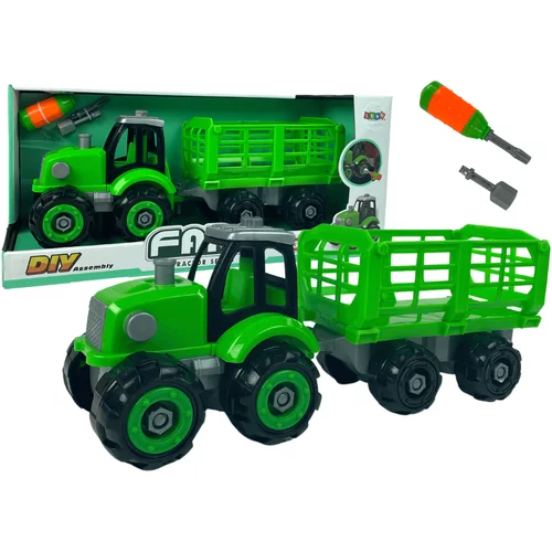  Dječji DIY traktor s odvijačem, zeleni