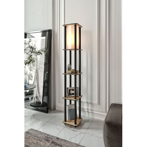 Opviq Podna lampa Estantes Square, 150 cm, Krem Cene