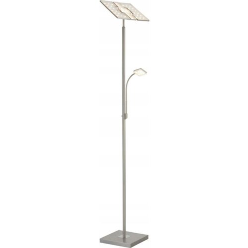 BRILONER 1328-022 - prigu&amp;scaron;iva LED podna lampa LED/21W/230V + LED/3,5W matni hrom Slike