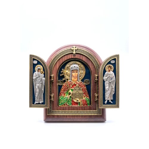  Triptih Sveti Car Lazar, 220x255x32mm Slike