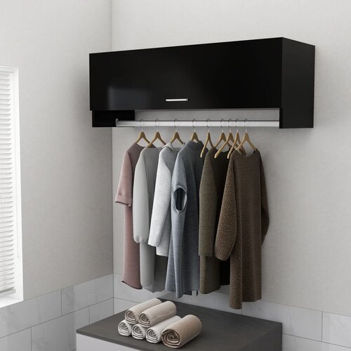 vidaXL Ormar crni 100 x 32,5 x 35 cm od iverice Cijene