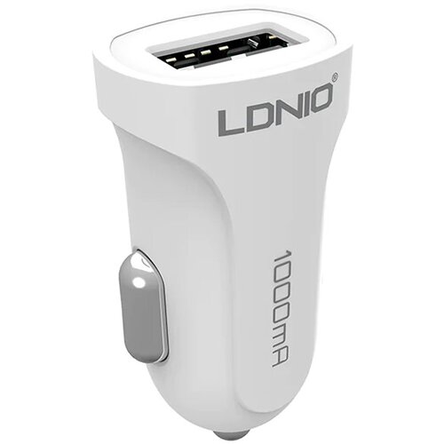 Olimp Sport Auto punjac LDNIO DL-C17 1A + iPhone Lightning kabel beli Cene
