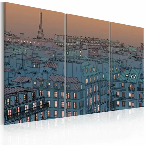  Slika - Paris - the city goes to sleep 60x40