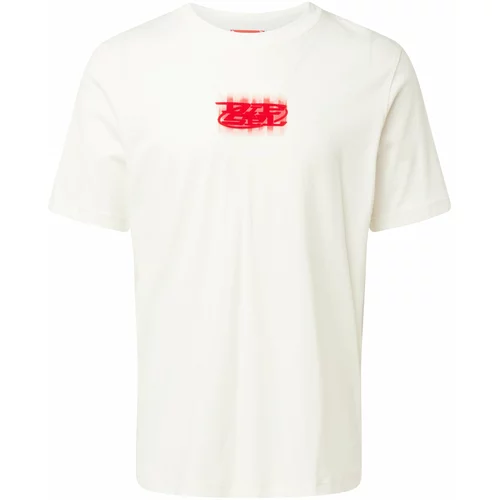 Diesel Majica 'JUST-N4' rdeča / bela