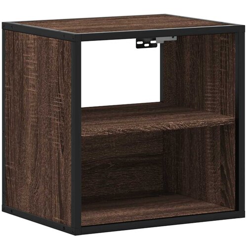 Maison Chic Stenska Nočna omarica - Nočna miza rjavi hrast 40x31x39,5 cm, (21687314) Slike