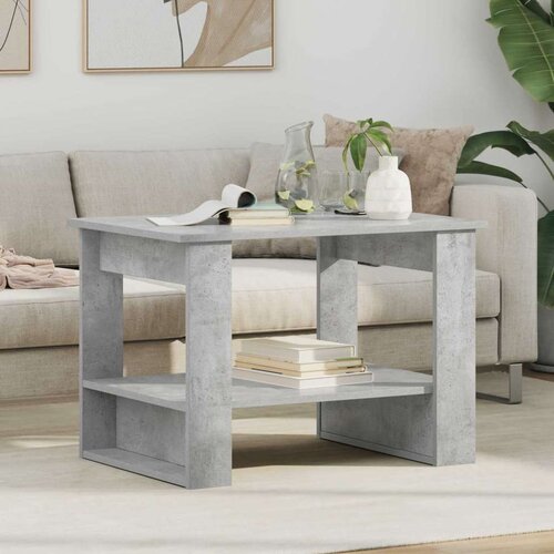  Stolić za kavu Betonski sivi 72 x 50 x 50 cm Konstruirano drvo Cijene