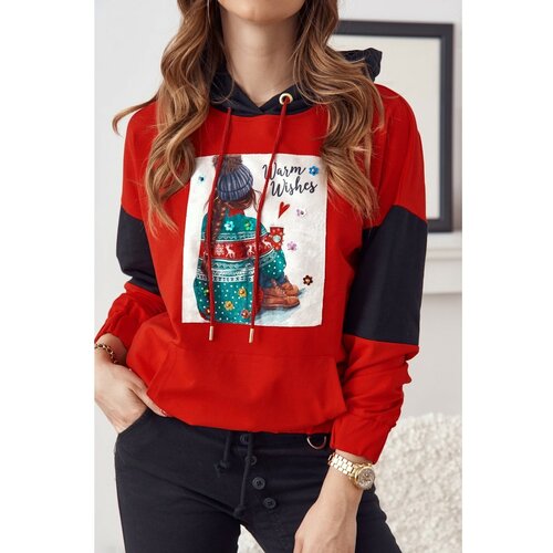 Fasardi Red Christmas hoodie Slike