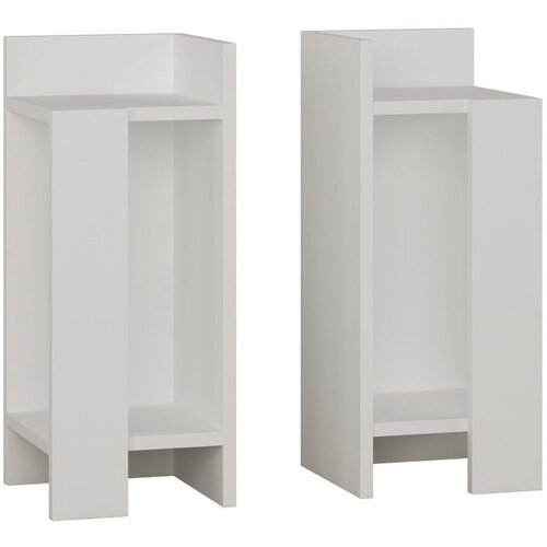 Decortie set od 2 bijela noćna ormarića Elos Slike