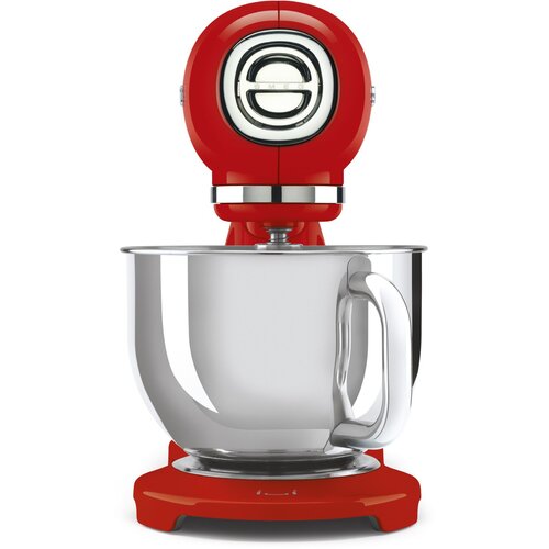 Smeg SMF05RDEU Kuhinjski me&amp;scaron;alnik rdece barve v slogu 50-ih let, 1000 W, 4,8 in litrski me&amp;scaron;alni lonec dodatki. Slike