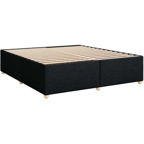  Boxspring krevet s madracem Crna 200 x 200 cm Tkanina - Crna 200 x 200 cm Dizajn linija Slike