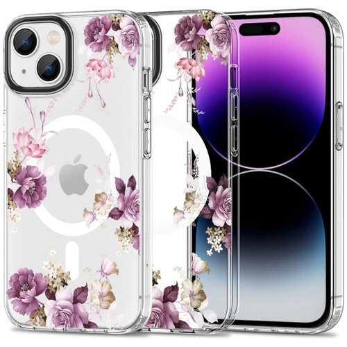 TECH-PROTECT MAGMOOD MAGSAFE maska za IPHONE 15 SPRING FLORAL Slike