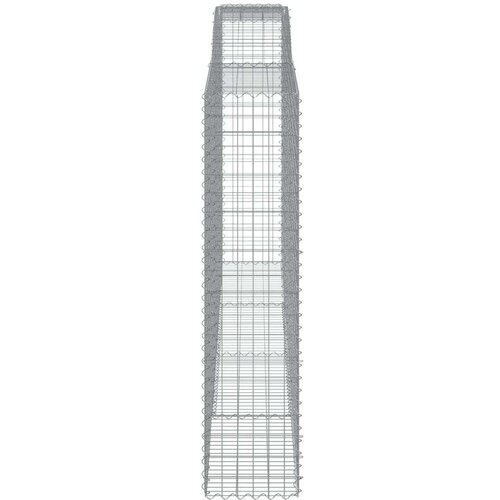  Lučne gabionske ko&amp;scaron;are 3 kom 400x50x200/220cm pocinčano željezo Slike