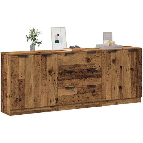  Komoda 3 kom staro drvo 60x30x70 cm konstruirano drvo Slike