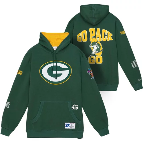 Mitchell And Ness Green Bay Packers Team Origins pulover sa kapuljačom