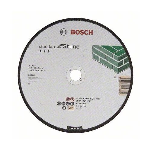 Bosch 2608603177 rezna ploča ravna Standard for Stone C 30 S BF, 115 mm, 22,23 mm, 3,0 mm ( 2608603177 ) Slike