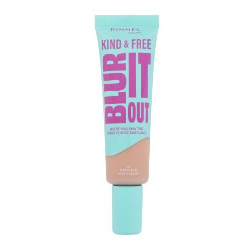 Rimmel London Kind & Free Blur It Out Mattifying Skin Tint lahkoten mat puder za mešano in mastno kožo obraza 30 ml odtenek 201 Classic Beige Cene