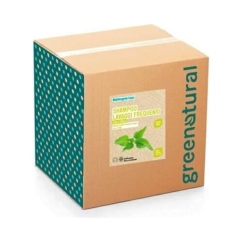 Greenatural &amp;Scaron;ampon z lanovim oljem in koprivo - 10 kg Slike