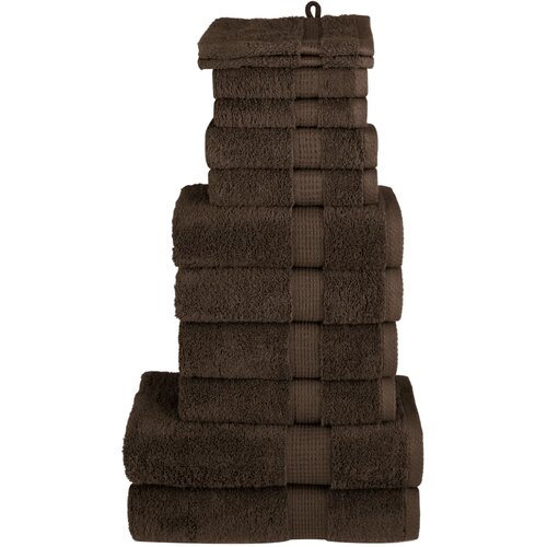  12-dijelni vrhunski set ručnika SOLUND smeđi 600 gsm Cijene