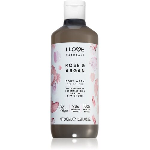 I love... Naturals Rose & Argan opojen gel za prhanje z vonjem vrtnic 500 ml Cene