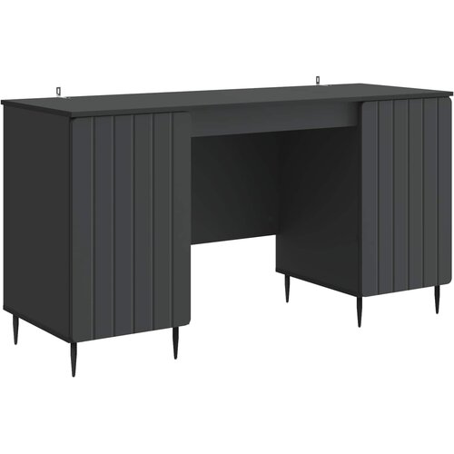  Stol s policom Crna 142,5 x 50 x 75 cm Konstruirano drvo Cijene