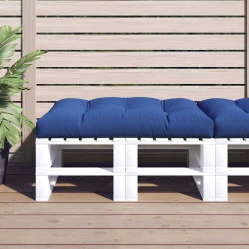 VidaXL Blazina za kavč iz palet kraljevsko modra 120x80x12 cm Slike