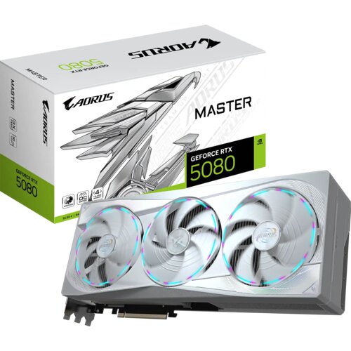 Gigabyte graficka karta aorus geforce rtx 5080 master ice 16G GDDR7 Cene