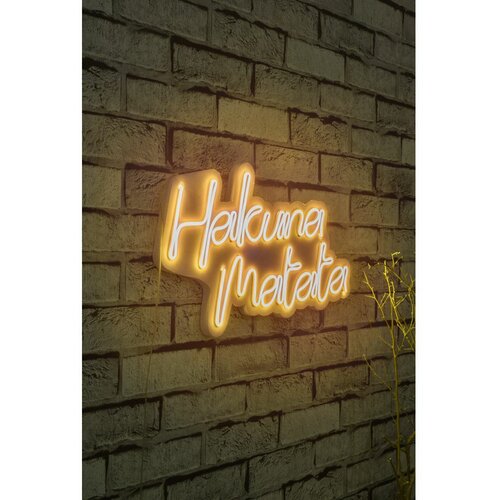 Wallity Hakuna Matata - Yellow Yellow Decorative Plastic Led Lighting Slike