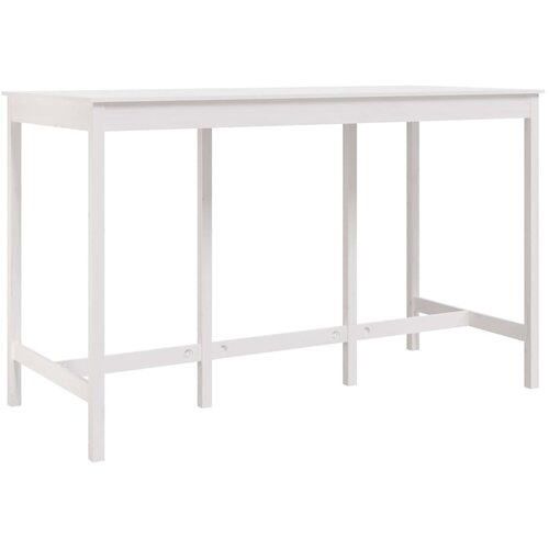  Barski stol bijeli 180x80x110 cm od masivne borovine Slike