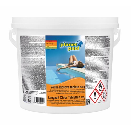  Počasitopne velike klorove tablete planet pool (3 kg) Cene