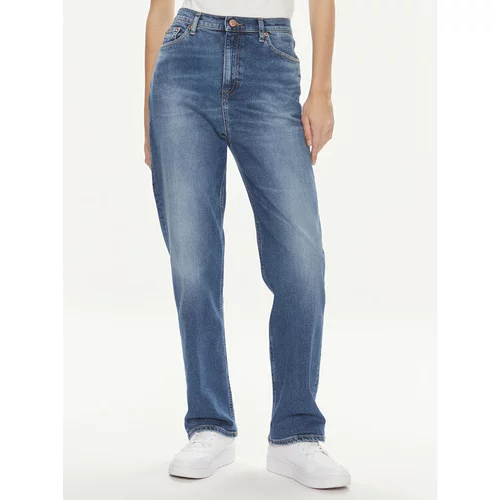 Tommy Jeans Jeans hlače Julie DW0DW17614 Mornarsko modra Straight Fit