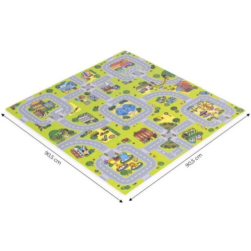 ECO TOYS velika podloga za igru eva foam city 90.5x90.5 cm 21 deo Slike