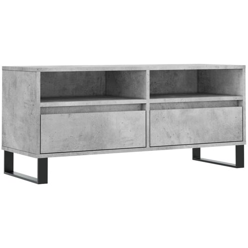  TV ormarić boja betona 100x34,5x44,5 cm od konstruiranog drva Slike