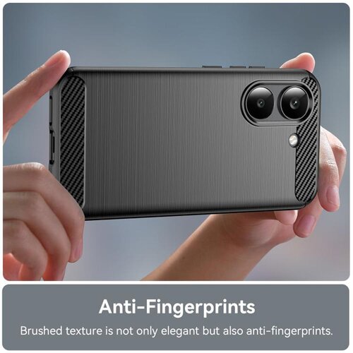 Techsuit Carbon Silicone maska za Xiaomi Poco X8 Pro &amp;ndash; crna Slike