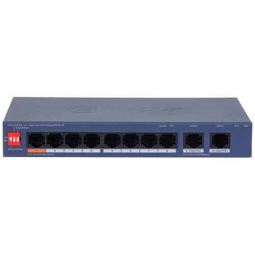 Dahua Technology CS4010-8ET2GT-60 network switch Managed L2 Gigabit Ethernet (10 /100 /1000) Power over Ethernet (PoE) Blue Slike